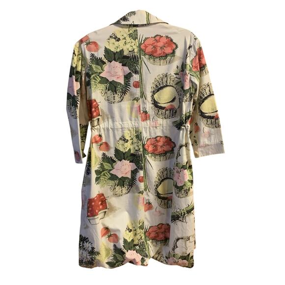 Cooper by Trelise Lounge Wear/Jacket Size 6-8 Womens Multi Color Fruit & Flowers - Picture 7 of 8